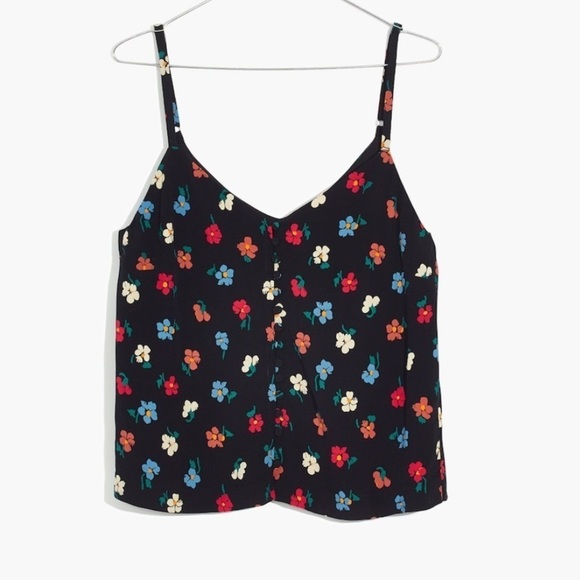 Madewell Button-Down Cami in Pressed Flowers 2 - Picture 4 of 8